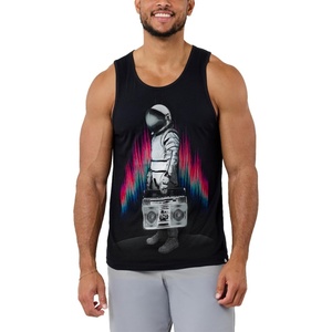 image:imageINTO THE AM Graphic Tank Tops for Men Cool Summer Beach Muscle Tanks S2XLAstroblaster