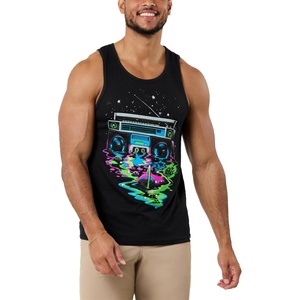 image:imageINTO THE AM Graphic Tank Tops for Men Cool Summer Beach Muscle Tanks S2XLCosmic Beats