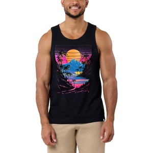 image:imageINTO THE AM Graphic Tank Tops for Men Cool Summer Beach Muscle Tanks S2XLSherbet Shores
