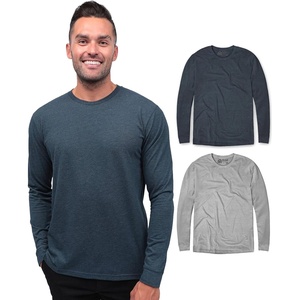 image:imageLong Sleeve Shirts for Men Soft Cotton Crew Neck Casual Tees S3XL2pack Nonbranded  NavyGrey