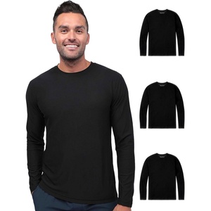 image:imageLong Sleeve Workout Shirts for Men Dri Fit Quick Dry Gym Tees S4XL3pack  BlackBlackBlack  Nologo