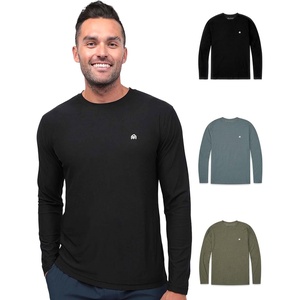image:imageLong Sleeve Workout Shirts for Men Dri Fit Quick Dry Gym Tees S4XL3pack  BlackIndigoOlive Green  Logo