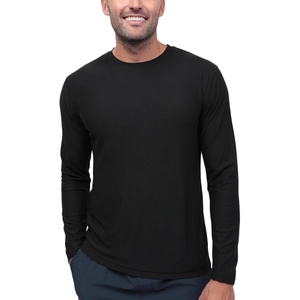 image:imageLong Sleeve Workout Shirts for Men Dri Fit Quick Dry Gym Tees S4XLBlack  Nologo