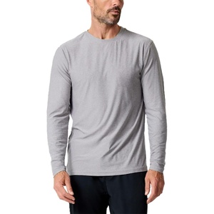 image:imageLong Sleeve Workout Shirts for Men Dri Fit Quick Dry Gym Tees S4XLGrey  Nologo