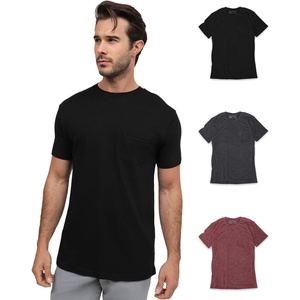 image:imagePocket T Shirts for Men Soft Cotton Crew Neck Fitted Casual Tees S4XLBlackCharcoalMaroon  Nologo