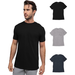 image:imagePocket T Shirts for Men Soft Cotton Crew Neck Fitted Casual Tees S4XLBlackGreyNavy  Nologo