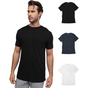 image:imagePocket T Shirts for Men Soft Cotton Crew Neck Fitted Casual Tees S4XLBlackNavyWhite  Nologo