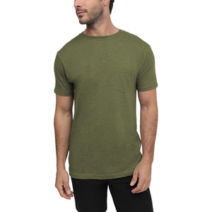 image:imagePocket T Shirts for Men Soft Cotton Crew Neck Fitted Casual Tees S4XLOlive Green  Nologo