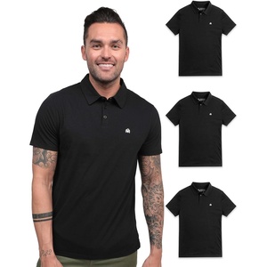 image:imagePolo Shirts for Men Soft Cotton Slim Fit Short Sleeve Collared S4XLBlackBlackBlack  Logo