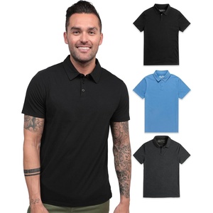 image:imagePolo Shirts for Men Soft Cotton Slim Fit Short Sleeve Collared S4XLBlackBlueCharcoal  Nologo