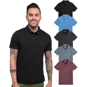 image:imagePolo Shirts for Men Soft Cotton Slim Fit Short Sleeve Collared S4XLBlackBlueCharcoalIndigoMaroon  Nologo