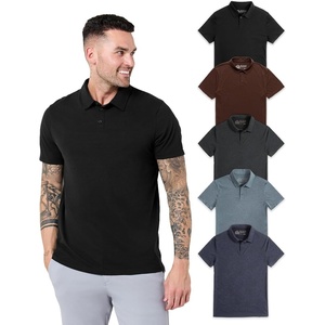 image:imagePolo Shirts for Men Soft Cotton Slim Fit Short Sleeve Collared S4XLBlackBrownCharcoalIndigoNavy
