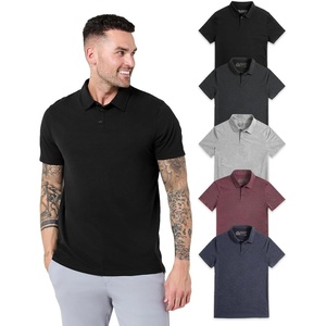 image:imagePolo Shirts for Men Soft Cotton Slim Fit Short Sleeve Collared S4XLBlackCharcoalGreyMaroonNavy