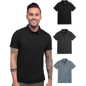 image:imagePolo Shirts for Men Soft Cotton Slim Fit Short Sleeve Collared S4XLBlackCharcoalIndigo  Nologo