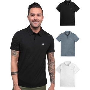 image:imagePolo Shirts for Men Soft Cotton Slim Fit Short Sleeve Collared S4XLBlackIndigoWhite  Logo