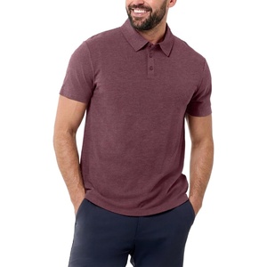 image:imagePolo Shirts for Men Soft Cotton Slim Fit Short Sleeve Collared S4XLMaroon  Nologo