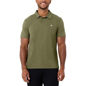 image:imagePolo Shirts for Men Soft Cotton Slim Fit Short Sleeve Collared S4XLOlive Green  Logo