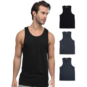 image:imageTank Tops for Men Soft Cotton Blend Sleeveless Muscle Tanks S2XLBlackCharcoalNavy  Nologo