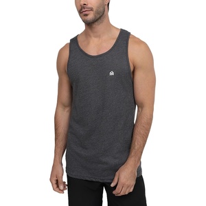 image:imageTank Tops for Men Soft Cotton Blend Sleeveless Muscle Tanks S2XLCharcoal  Logo