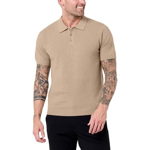 image:imageVista Sweater Polo for Men Short Sleeve Knit Polo Shirt Textured S4XLCream