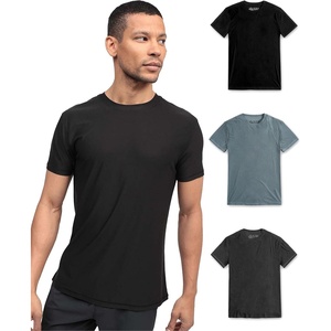 image:imageWorkout Shirts for Men Dry Fit Athletic Gym Tees Quick Dry S4XLBlackCharcoalIndigo  Nologo