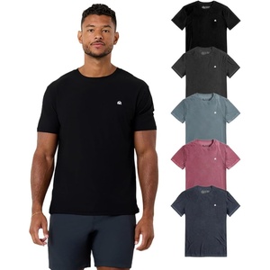 image:imageWorkout Shirts for Men Dry Fit Athletic Gym Tees Quick Dry S4XLBlackCharcoalIndigoMaroonNavy  Logo