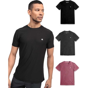 image:imageWorkout Shirts for Men Dry Fit Athletic Gym Tees Quick Dry S4XLBlackCharcoalMaroon  Logo