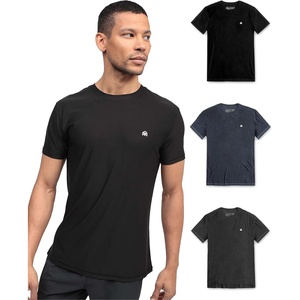 image:imageWorkout Shirts for Men Dry Fit Athletic Gym Tees Quick Dry S4XLBlackCharcoalNavy  Logo