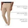 image:imageCasual Pants for Men Slim Fit Stretch Chino Tech Travel Pants TaperedKhaki