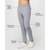 image:imageCasual Pants for Men Slim Fit Stretch Chino Tech Travel Pants TaperedLight Grey