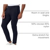 image:imageCasual Pants for Men Slim Fit Stretch Chino Tech Travel Pants TaperedMidnight Navy