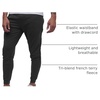 image:imageFleece Joggers for Men Soft Lounge Sweatpants Zip Pockets Tapered S4XLNonbranded  Charcoal