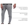 image:imageFleece Joggers for Men Soft Lounge Sweatpants Zip Pockets Tapered S4XLNonbranded  Grey