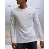 image:imageHenley Shirts for Men Long Sleeve Casual 3 Button Soft Cotton S4XL2 Pack  NavyGrey  Logo
