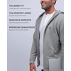 image:imageINTO THE AM Zip Up Hoodies for Men Lightweight Full Zip Fleece Casual S4XLNonbranded  Grey