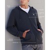 image:imageINTO THE AM Zip Up Hoodies for Men Lightweight Full Zip Fleece Casual S4XLNonbranded  Indigo