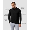image:imageLong Sleeve Polo Shirts for Men Slim Fit Collared Soft Cotton S4XLNonbranded  Black