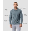 image:imageLong Sleeve Polo Shirts for Men Slim Fit Collared Soft Cotton S4XLNonbranded  Indigo