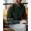 image:imageLong Sleeve Polo Shirts for Men Slim Fit Collared Soft Cotton S4XLNonbranded  Indigo