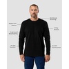 image:imageLong Sleeve Waffle Knit Crew by INTO THE AMBlack