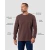 image:imageLong Sleeve Waffle Knit Crew by INTO THE AMBrown