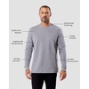 image:imageLong Sleeve Waffle Knit Crew by INTO THE AMGrey