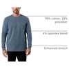 image:imageLong Sleeve Waffle Knit Crew by INTO THE AMIndigo