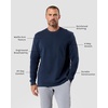 image:imageLong Sleeve Waffle Knit Crew by INTO THE AMNavy
