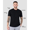 image:imageMens Curved Hem T Shirts Drop Cut Modern Fit Soft Cotton Casual S4XL3pack BlackBlackBlack