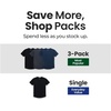 image:imageMens Curved Hem T Shirts Drop Cut Modern Fit Soft Cotton Casual S4XL3pack BlackNavyWhite