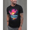image:imageMens Graphic TShirts Cool Nature Design Tees Short Sleeve S4XLNeon Shores