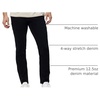 image:imageMens Jeans Stretch Denim Slim Fit Tapered Leg Ultra Soft ComfortBlack