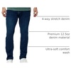 image:imageMens Jeans Stretch Denim Slim Fit Tapered Leg Ultra Soft ComfortDark Indigo