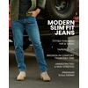 image:imageMens Jeans Stretch Denim Slim Fit Tapered Leg Ultra Soft ComfortMedium Indigo